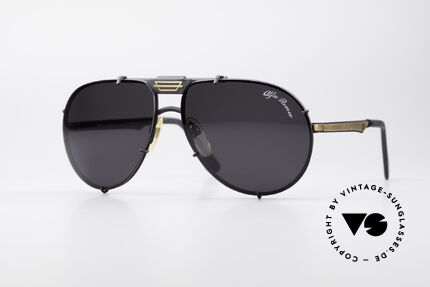 Alfa Romeo 112 80er Liebhaber Sonnenbrille, luxuriöse, italienische Alfa Romeo vintage Sonnenbrille, Passend für Herren