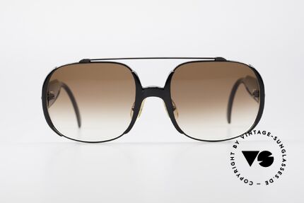 Christian Dior 2563 True Vintage Sonnenbrille, feiner Metallrahmen mit riesigen Kunststoffbügeln, Passend für Herren und Damen