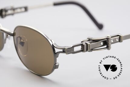 Jean Paul Gaultier 56-0020 Gürtelschnalle Sonnenbrille, verstellbare Bügel in Form einer Gürtelschnalle; genial!, Passend für Herren
