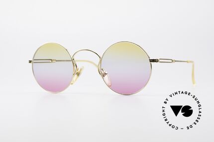 Jean Paul Gaultier 55-0172 Vergoldete Runde Fassung, Designerbrille von Jean Paul Gaultier von ca. 1994, Passend für Herren und Damen