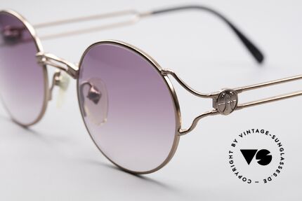 Jean Paul Gaultier 57-6102 Runde Designersonnenbrille, ungetragen (wie alle unsere vintage GAULTIER Brillen), Passend für Herren und Damen