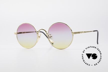 Jean Paul Gaultier 55-9671 Vergoldete Runde Fassung, runde Jean Paul GAULTIER Designer-Sonnenbrille, Passend für Herren und Damen Jean Paul Gaultier 55-9671 Vergoldete Runde Fassung, runde Jean Paul GAULTIER Designer-Sonnenbrille, Passend für Herren und Damen