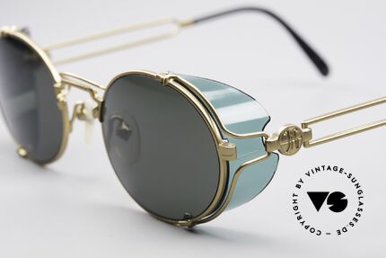 Jean Paul Gaultier 58-6105 Terminator Steampunk Brille, also einer Sicht auf die Zukunft, aus einer früheren Zeit, Passend für Herren und Damen
