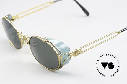 Jean Paul Gaultier 58-6105 Terminator Steampunk Brille, also einer Sicht auf die Zukunft, aus einer früheren Zeit, Passend für Herren und Damen
