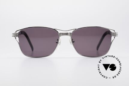 Jean Paul Gaultier 56-4173 Markante Eckige Sonnenbrille, typisches mechanisches J.P.G. Industrie-Design, Passend für Herren