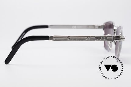 Jean Paul Gaultier 56-4173 Markante Eckige Sonnenbrille, Keine Retrobrille, sondern ein Original von 1995, Passend für Herren