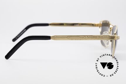 Jean Paul Gaultier 56-4173 Eckige Designer Sonnenbrille, Keine Retrobrille, sondern ein Original von 1995, Passend für Herren
