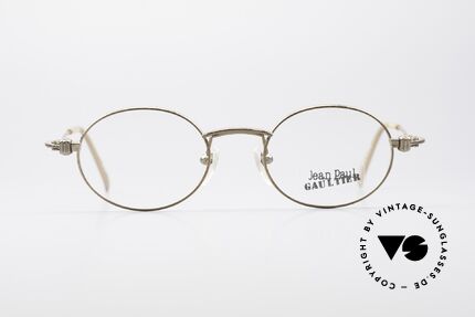 Jean Paul Gaultier 55-6105 Ovale Vintage Fassung 90er, leichtes Gestell mit großartigen Details; ergonomisch, Passend für Herren und Damen Jean Paul Gaultier 55-6105 Ovale Vintage Fassung 90er, leichtes Gestell mit großartigen Details; ergonomisch, Passend für Herren und Damen