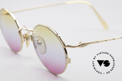 Jean Paul Gaultier 55-3176 Vintage Brille Rund Vergoldet, unbenutzt (wie all unsere Designersonnenbrillen), Passend für Herren und Damen