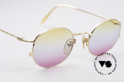 Jean Paul Gaultier 55-3176 Vintage Brille Rund Vergoldet, KEINE Retro-Sonnenbrille; ein Original von 1997, Passend für Herren und Damen