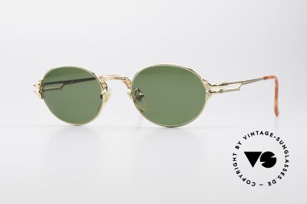 Jean Paul Gaultier 55-4173 Ovale Vintage Sonnenbrille, einzigartige Jean Paul Gaultier Designersonnenbrille, Passend für Herren und Damen