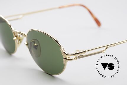Jean Paul Gaultier 55-4173 Ovale Vintage Sonnenbrille, interessante Designdetails; Top-Qualität: typisch JPG, Passend für Herren und Damen