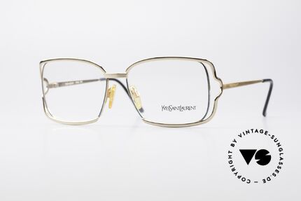 Yves Saint Laurent 4046 Vintage Damen Brille 80er, extravagante VINTAGE Damen Designer-Lesebrille, Passend für Damen