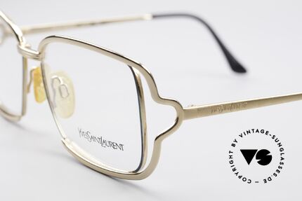 Yves Saint Laurent 4046 Vintage Damen Brille 80er, Farb-Code ist Y153: vergoldet / mint-grün metallic, Passend für Damen