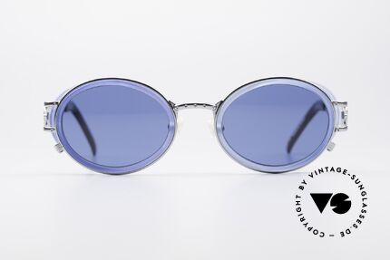 Jean Paul Gaultier 58-6202 Ovale Seitenblenden Brille, äußerst kreatives Rahmendesign und Farbgestaltung, Passend für Herren und Damen