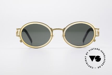 Jean Paul Gaultier 58-6202 Seitenblenden Sonnenbrille, äußerst kreatives Rahmendesign und Farbgestaltung, Passend für Herren und Damen