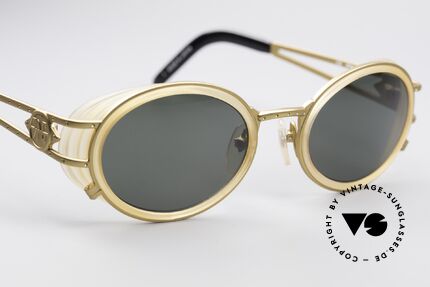 Jean Paul Gaultier 58-6202 Seitenblenden Sonnenbrille, unbenutztes Original in  Spitzen-Qualität + JPG Etui, Passend für Herren und Damen