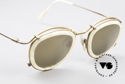 Jean Paul Gaultier 56-2271 Designer Steampunk Brille, ungetragen (wie all unsere vintage Gaultier Brillen), Passend für Herren und Damen