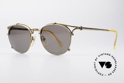 Jean Paul Gaultier 56-2171 Designer Panto Sonnenbrille, fühlbar, herausragende Top-Qualität (made in Japan), Passend für Herren und Damen