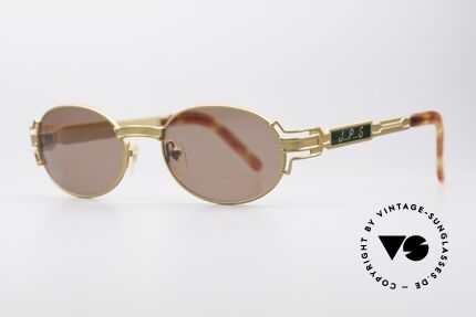 Jean Paul Gaultier 58-5105 Ovale Designer Sonnenbrille, J.P.G. Bügel-Typografie wie eine Computerschrift, Passend für Herren und Damen