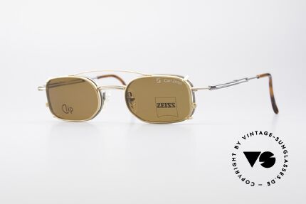 Zeiss 5696 Clip On 90er Sonnenbrille, edle 90er Jahre Designerbrille von Carl Zeiss, Germany, Passend für Herren Zeiss 5696 Clip On 90er Sonnenbrille, edle 90er Jahre Designerbrille von Carl Zeiss, Germany, Passend für Herren