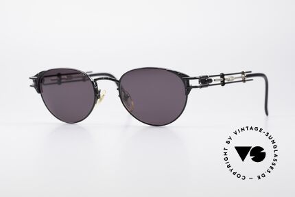 Jean Paul Gaultier 56-4177 Einstellbare Bügellänge, einzigartige vintage Gaultier Designer-Sonnenbrille, Passend für Herren und Damen