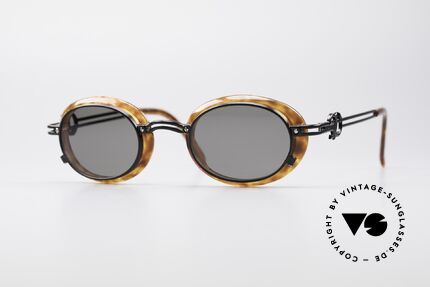 Jean Paul Gaultier 58-5201 Rare 90er Steampunk Brille, extravagante Jean P. GAULTIER vintage Sonnenbrille, Passend für Herren und Damen