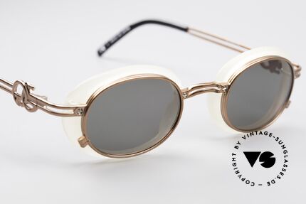 Jean Paul Gaultier 58-5201 Rare Sonnenbrille Steampunk, seltenes, ungetragenes Modell aus dem Jahre 1997/98, Passend für Herren und Damen