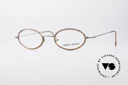Giorgio Armani 1012 Ovale Vintage Unisex Brille, vintage Brillenfassung vom Modedesigner G. Armani, Passend für Herren und Damen