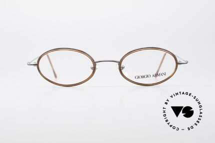 Giorgio Armani 1012 Ovale Vintage Unisex Brille, schlichter, ovaler Rahmen in absoluter Top Qualität, Passend für Herren und Damen