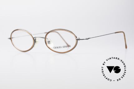 Giorgio Armani 1012 Ovale Vintage Unisex Brille, dezenter, zeitloser Stil; passt gut zu fast jedem Look, Passend für Herren und Damen