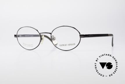 Giorgio Armani 257 Ovale Vintage Fassung 90er, ovale vintage Brillenfassung vom GIORGIO ARMANI, Passend für Herren und Damen