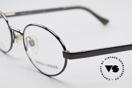 Giorgio Armani 257 Ovale Vintage Fassung 90er, ungetragen (wie alle unsere 90er GA Brillenklassiker), Passend für Herren und Damen
