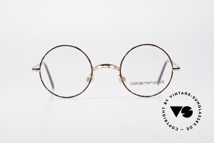 Giorgio Armani EA013 Kleine Rund Vintage Brille, dezentes Modell aus der Emporio Armani Kollektion, Passend für Herren und Damen Giorgio Armani EA013 Kleine Rund Vintage Brille, dezentes Modell aus der Emporio Armani Kollektion, Passend für Herren und Damen