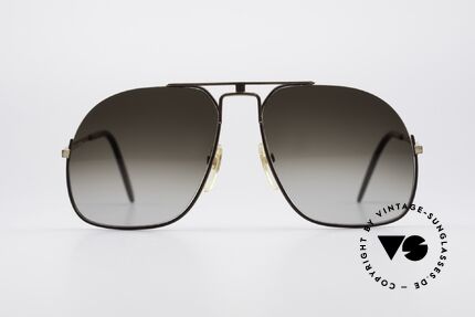 Neostyle Jet 16 Außergewöhnliche 80er Brille, modifizierte Pilotenform in dunkelgrau / gold, Passend für Herren