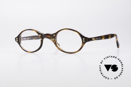 Giorgio Armani 342 Kleine Ovale 90er Brille, vintage Giorgio Armani DesignerFassung der 90er Jahre, Passend für Herren und Damen