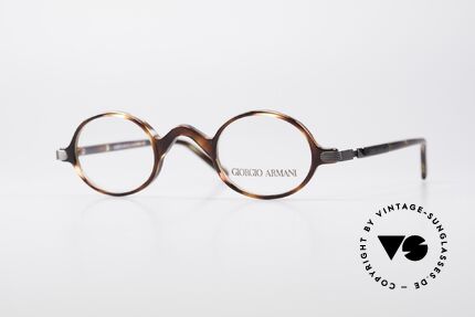Giorgio Armani 2045 Kleine Runde 90er Brille, vintage Giorgio Armani DesignerFassung der 90er Jahre, Passend für Herren und Damen