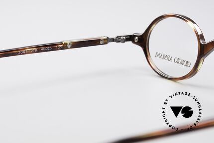 Giorgio Armani 2045 Kleine Runde 90er Brille, KEIN Retro; altes Original in KLEINER 123mm Größe!, Passend für Herren und Damen