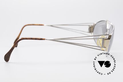 Zollitsch Trapez Geometrische Designerbrille, Metall-Fassung kann beliebig optisch verglast werden, Passend für Herren