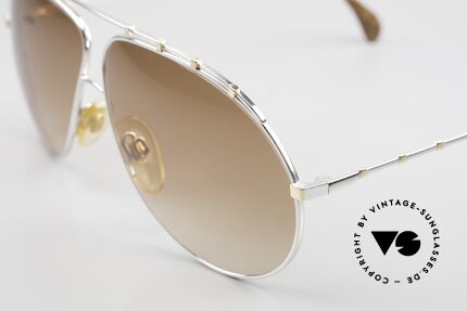 Zollitsch Marquise Rare Vintage Sonnenbrille, leicht getönte Sonnen-Gläser (auch abends tragbar), Passend für Herren