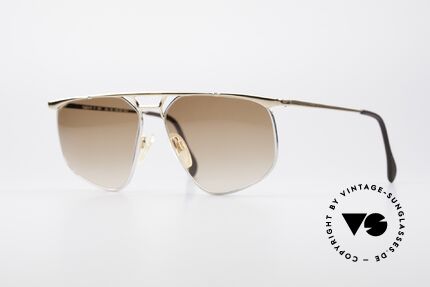 Zollitsch Cadre 9 18kt Gold Plated Sonnenbrille, vintage XXL-Sonnenbrille von Zollitsch aus den 1980ern, Passend für Herren