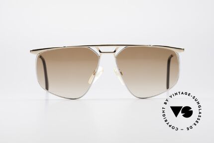Zollitsch Cadre 9 18kt Gold Plated Sonnenbrille, kostbares, übergroßes Herren-Modell (18kt gold-plated), Passend für Herren
