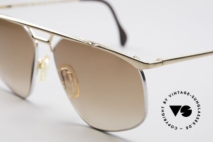 Zollitsch Cadre 9 18kt Gold Plated Sonnenbrille, interessante Alternative zur gewöhnlichen Pilotenform, Passend für Herren