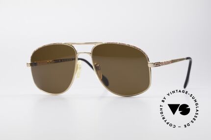 Zollitsch Cadre 8 18k Gold Plated Sonnenbrille, vintage GP Sonnenbrille von Zollitsch aus den 1980ern, Passend für Herren