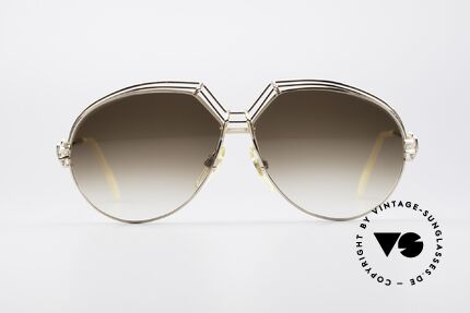 Zollitsch Baguette Vintage XL DamenSonnenbrille, schwungvolle Rahmenkonstruktion (industrial Design), Passend für Damen