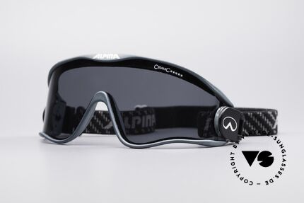 Alpina S3 Ceramic 90er Promi Sport Brille, rare Alpina S3 Ceramic vintage Sport-Sonnnenbrille, Passend für Herren und Damen
