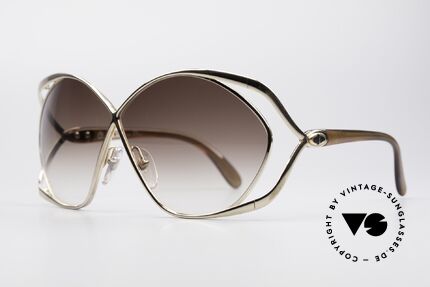 Christian Dior 2056 Vintage Damen Sonnenbrille, feminines und auffallend elegantes "Butterfly" Design, Passend für Damen