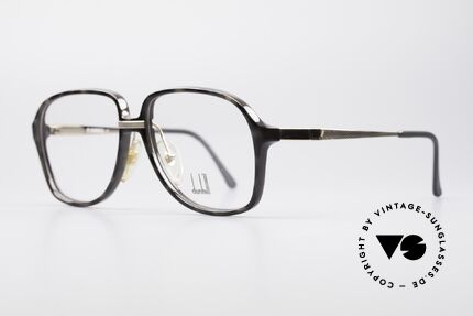 Dunhill 6053 80er Vintage Brille Herren, granit-kolorierte OPTYL-Front mit Federscharnieren, Passend für Herren