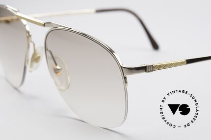 Dunhill 6022 80er Gentleman Nylor Brille, zudem halb-rahmenlose Fassung (leicht und komfortabel), Passend für Herren