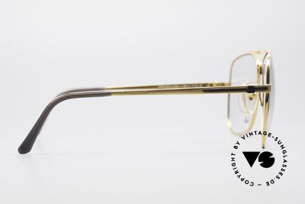 Dunhill 6038 Vergoldete 80er Titanium Brille, ein kostbares, ungetragenes 1980er Original mit Etui, Passend für Herren